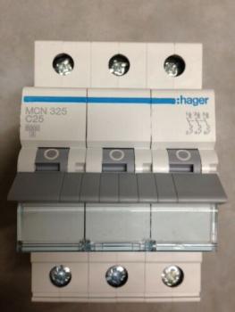 Hager MCN325 Leitungsschutzschalter 25A, 3polig
